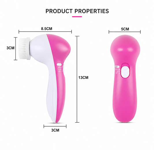 6-in-1 Face Cleansing Brush