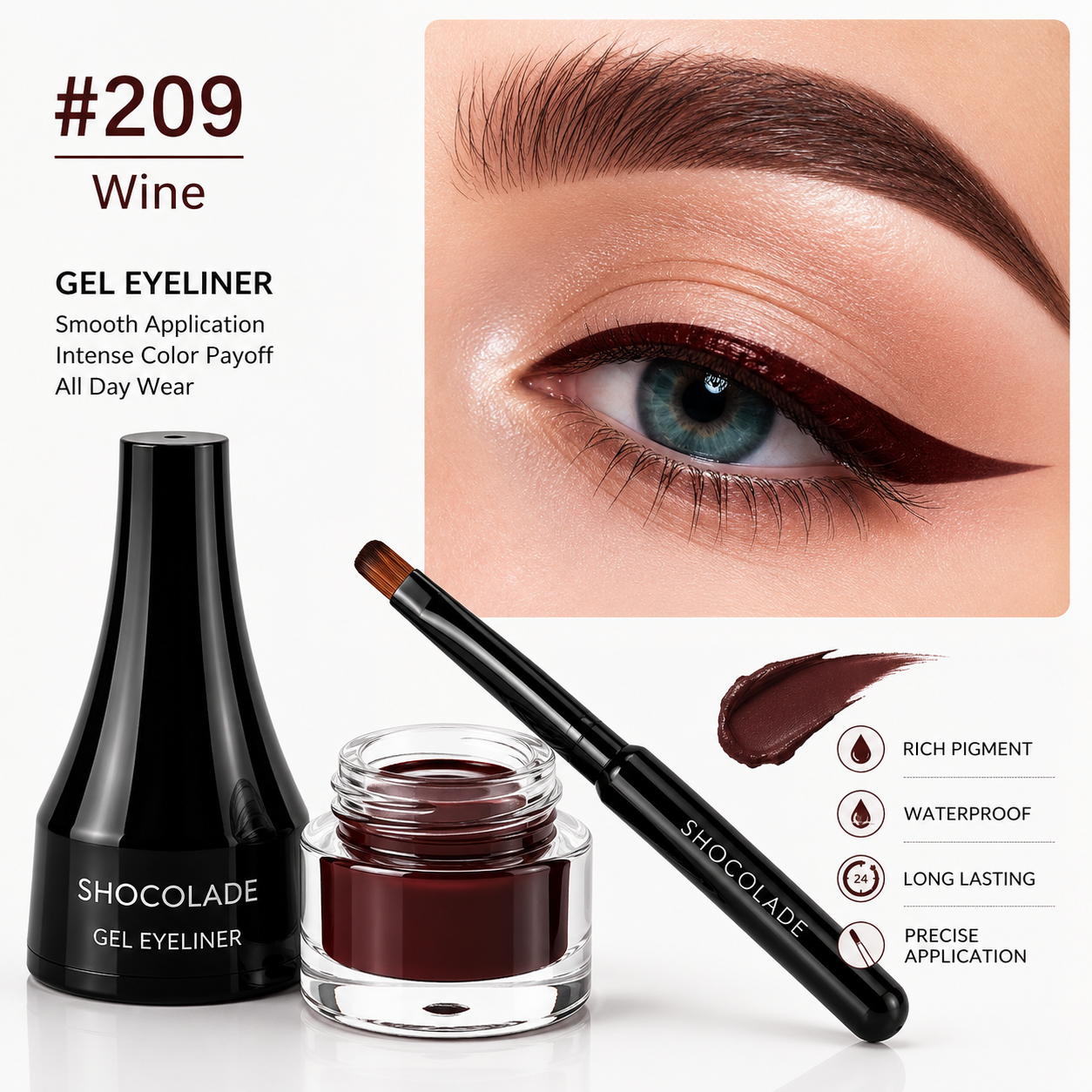 PHOERA 10-Color Eyeliner Set