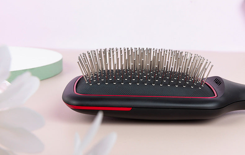 Wireless Charging Straight Hair Comb Negative Ion Blowing Vibration Beauty Supplies