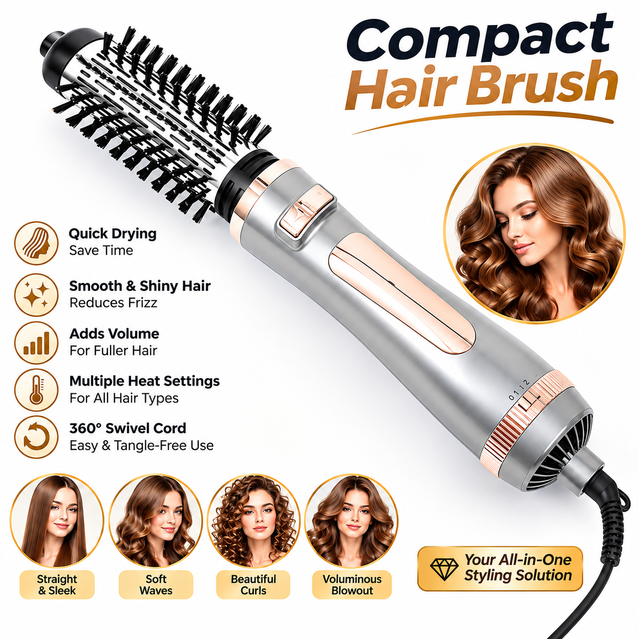 Compact Hair Brush