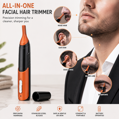 Multifunctional Double-head Shaving Machine Eyebrow Nose Hair Trimmer
