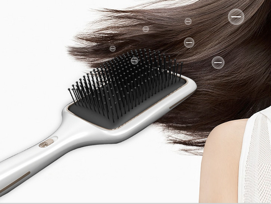 Wireless Charging Straight Hair Comb Negative Ion Blowing Vibration Beauty Supplies