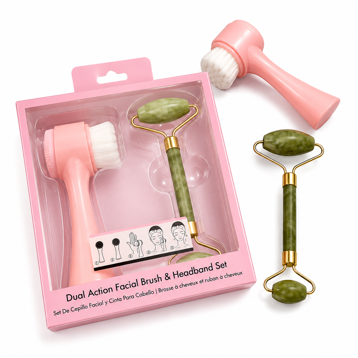 Facial Brush Handband Set