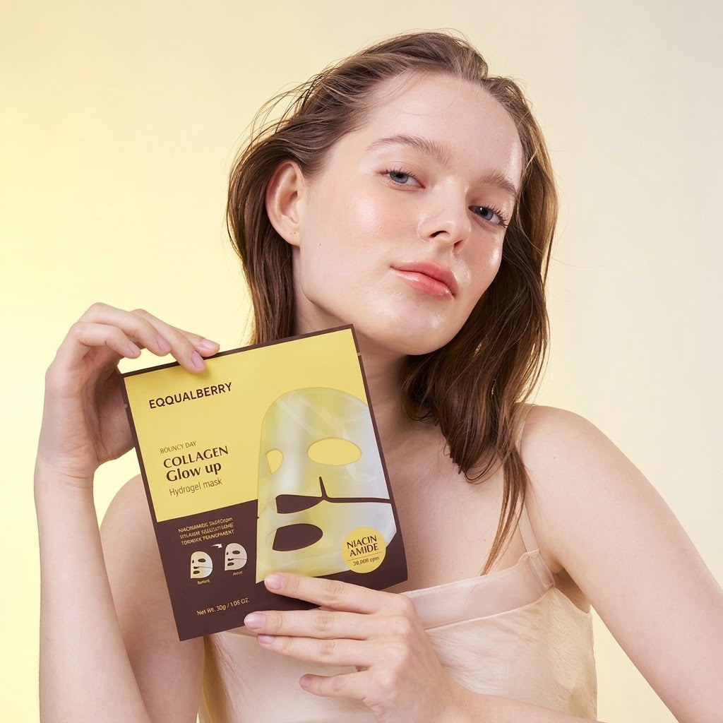 Eqqual Berry - Bouncy Day Collagen Glow Up Hydrogel Mask