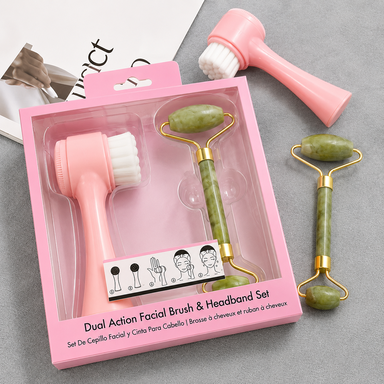 Facial Brush Handband Set