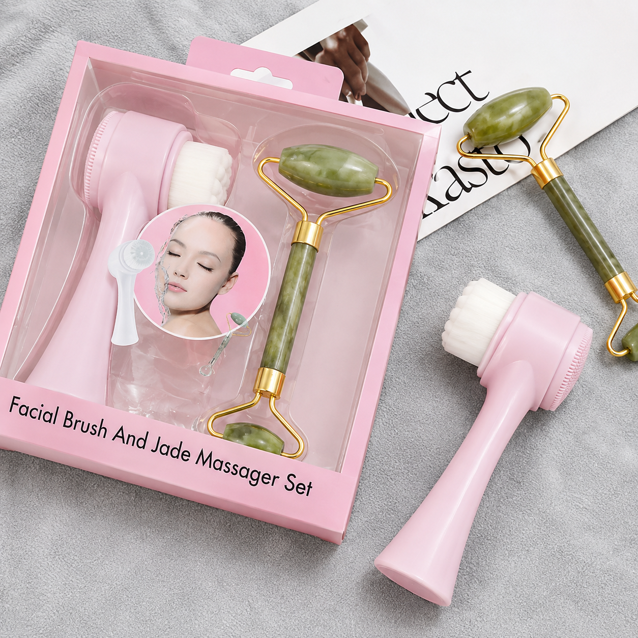 Facial Brush Handband Set