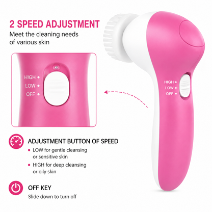 6-in-1 Face Cleansing Brush