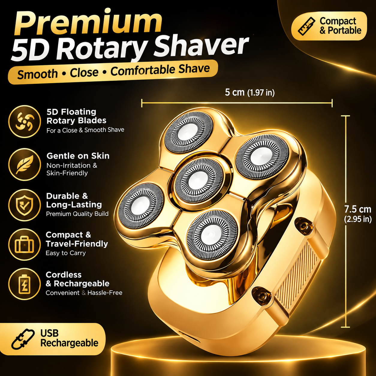 5-in-1 Professional Men’s Shaver