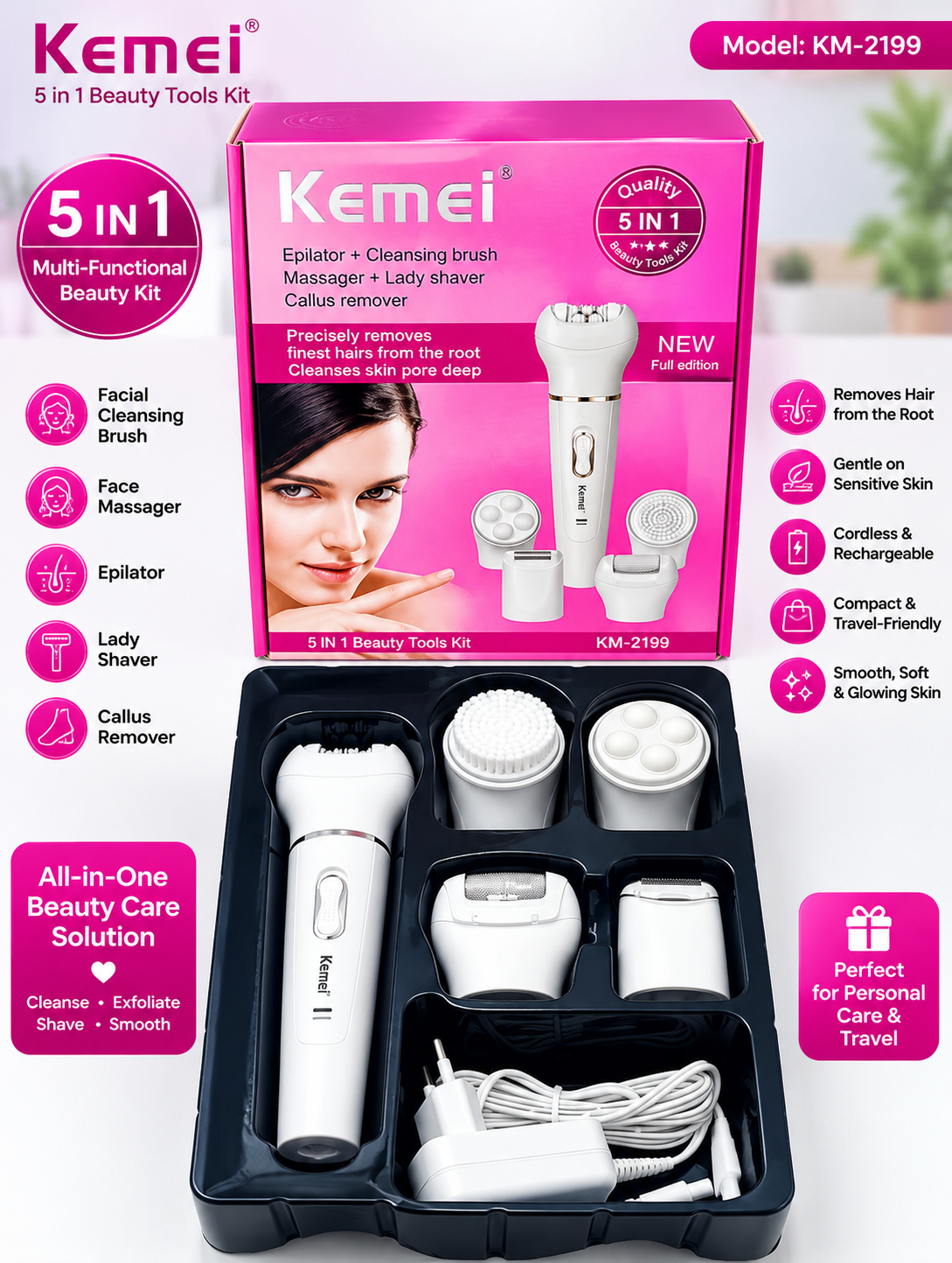 5-in-1 Beauty Tools