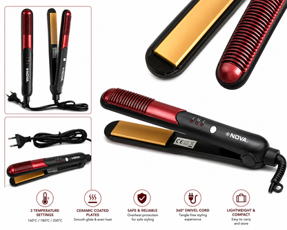Hair Straightening & Curling Iron