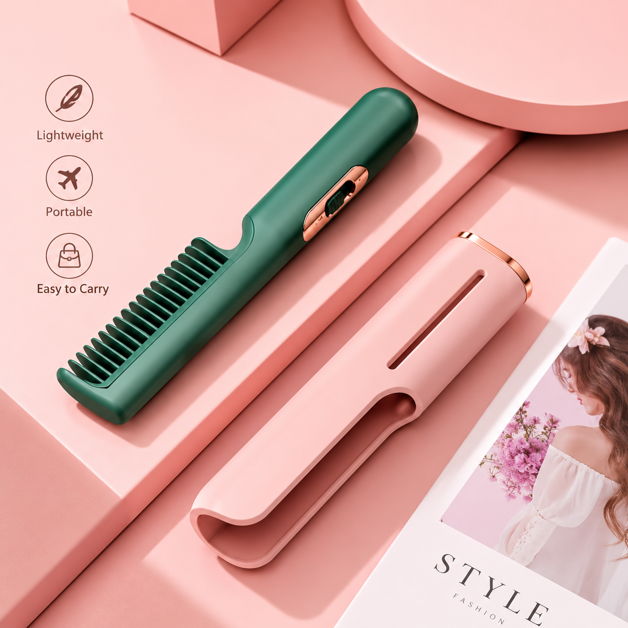 Cordless Heated Hair Comb