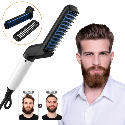 Men’s Quick Beard Straightening & Styling Comb