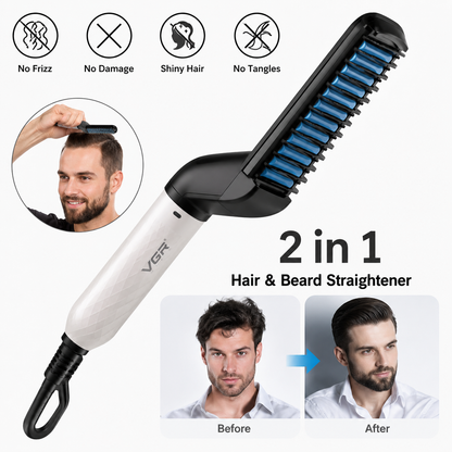 Men’s Quick Beard Straightening & Styling Comb