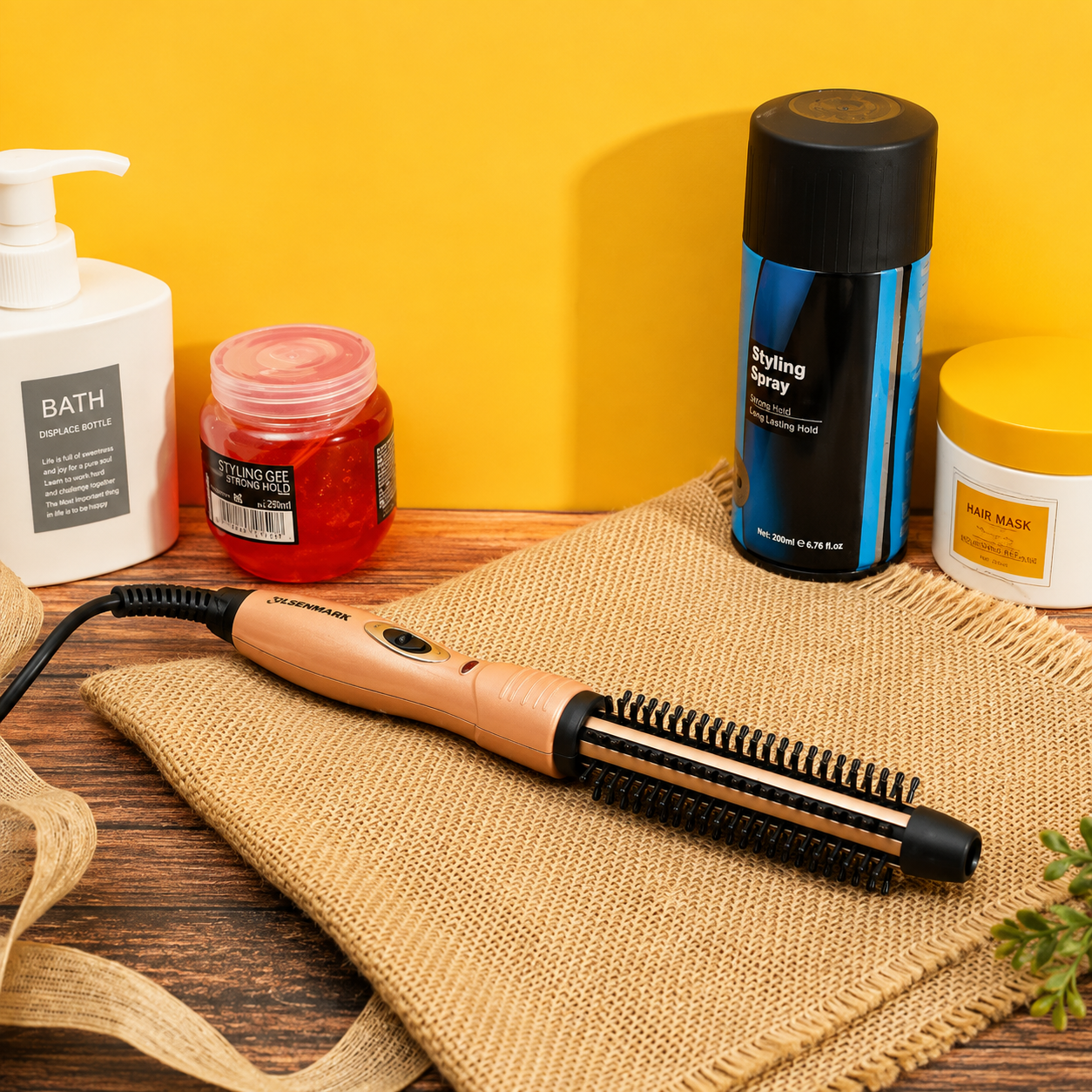 Slim Hair Straightening Brush