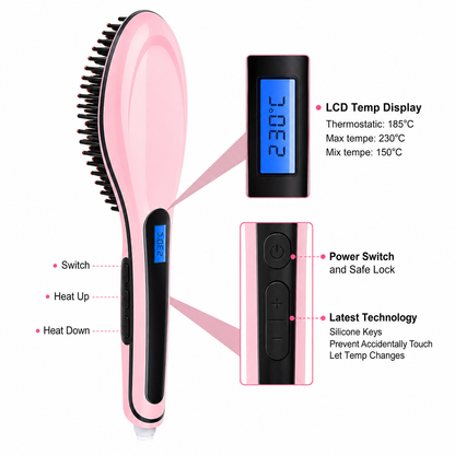 Electric Paddle Straightening Brush