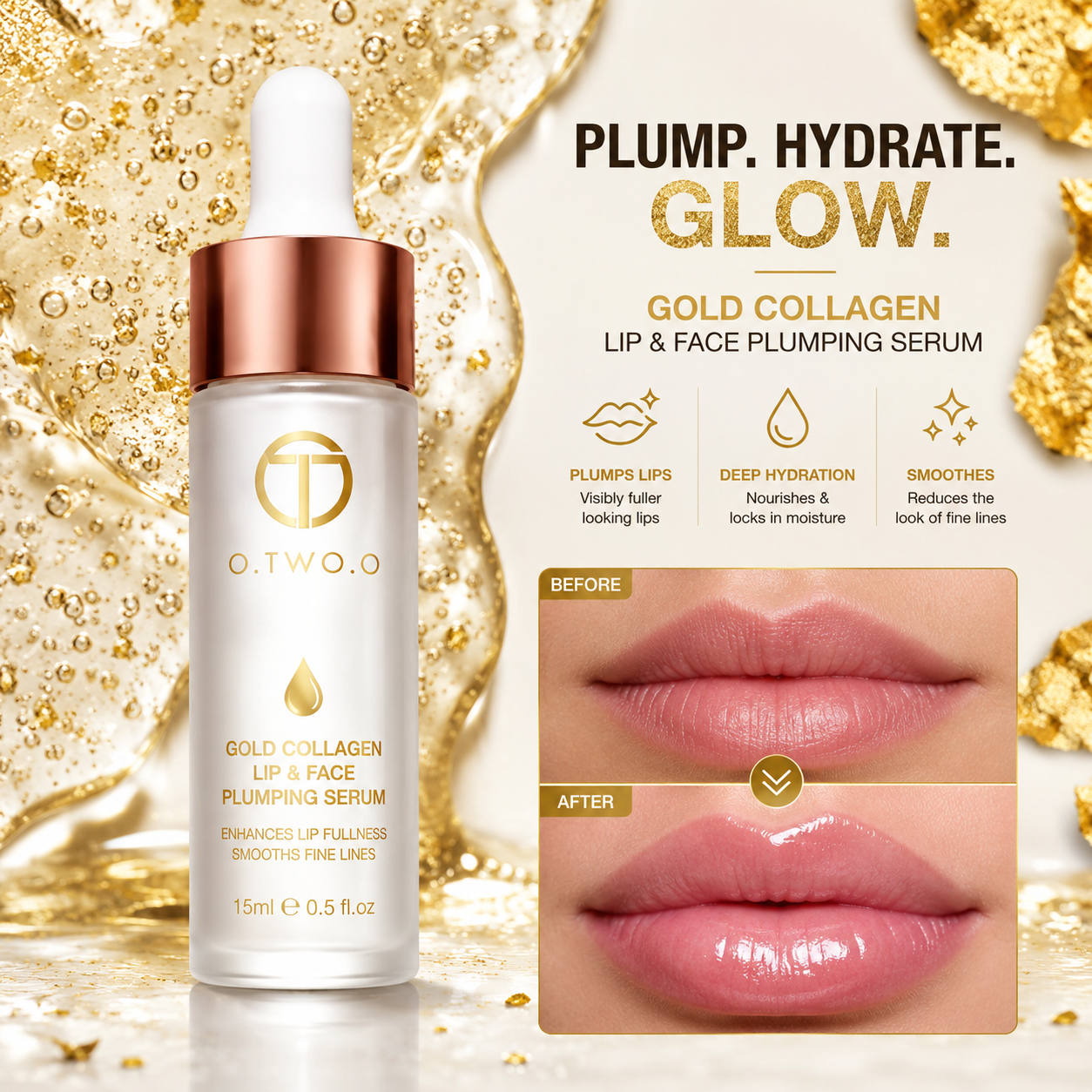 24K Rose Gold Facial Elixir Oil