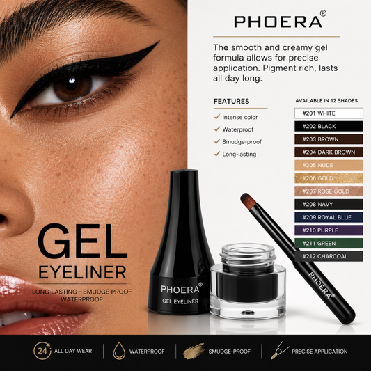 PHOERA 10-Color Eyeliner Set