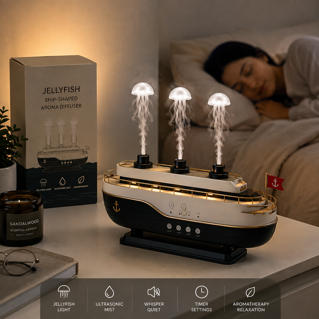 Jellyfish Ship Aroma Diffuser