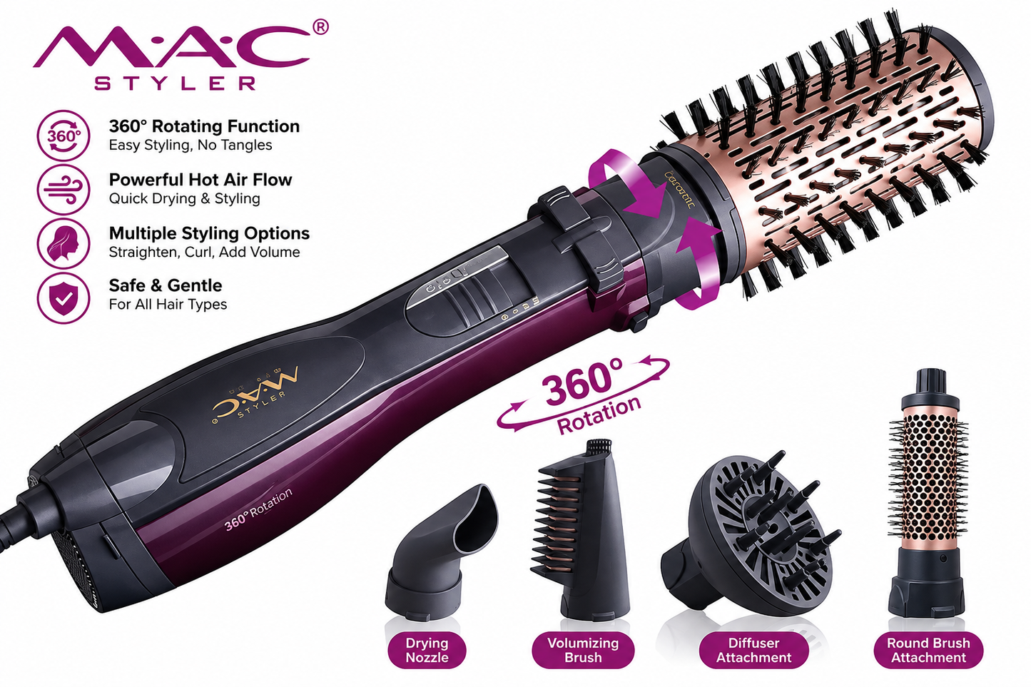 MAC - Styler Hair Dryer Brush
