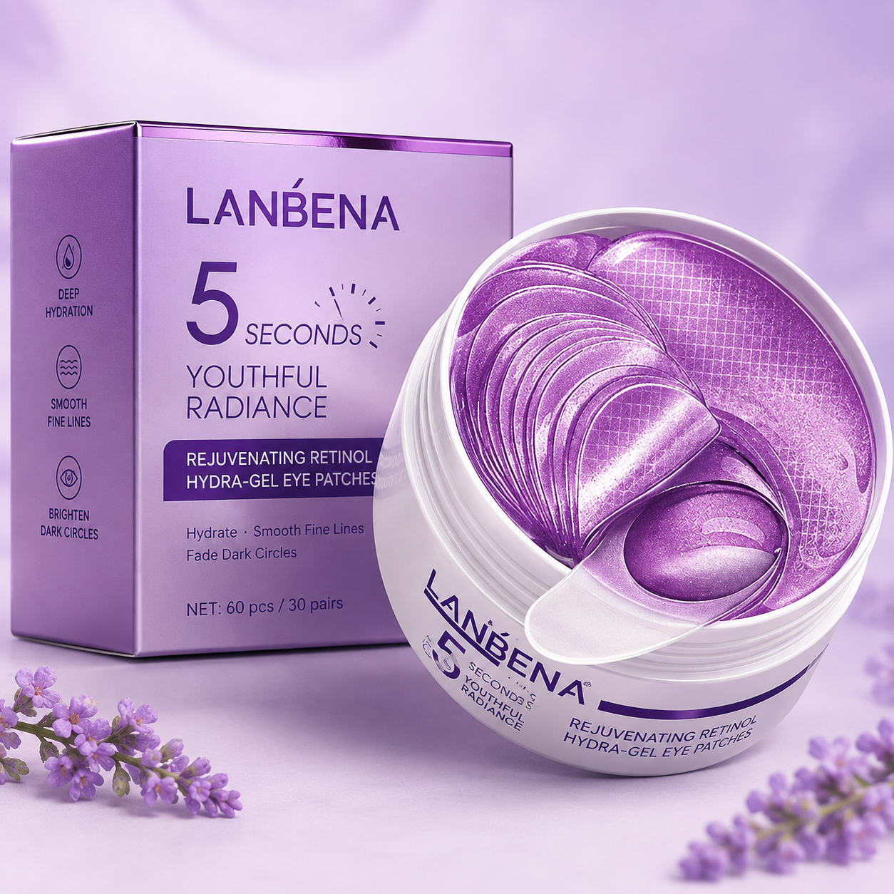 LANBENA - Rejuvenating Retinol Hydra‑Gel Eye Patches