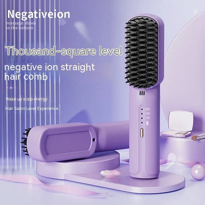 Charging Straight Comb Wireless Portable Travel