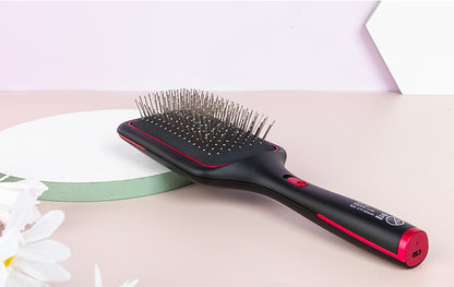 Wireless Charging Straight Hair Comb Negative Ion Blowing Vibration Beauty Supplies
