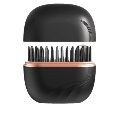 Mini Hair Straightening Comb Wireless Charging Portable